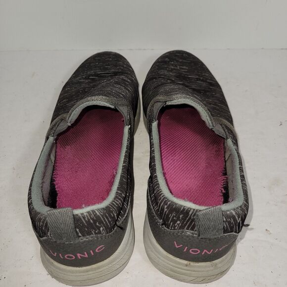 Vionic Shoes Womens Sz 8 Black Kea Slip On Sneakers Walking Boat Beach Boating - Picture 8 of 12